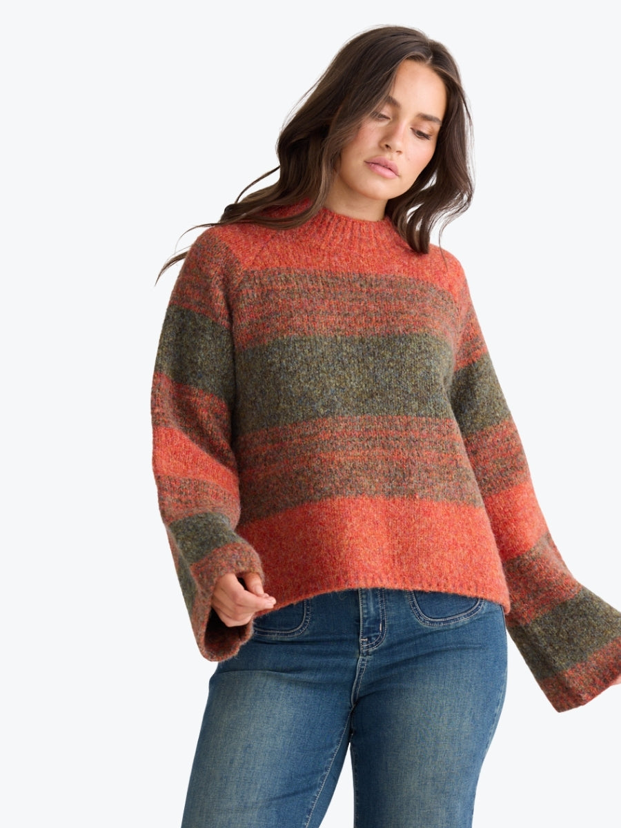 Talisman Vesper Knit | Orange/Green