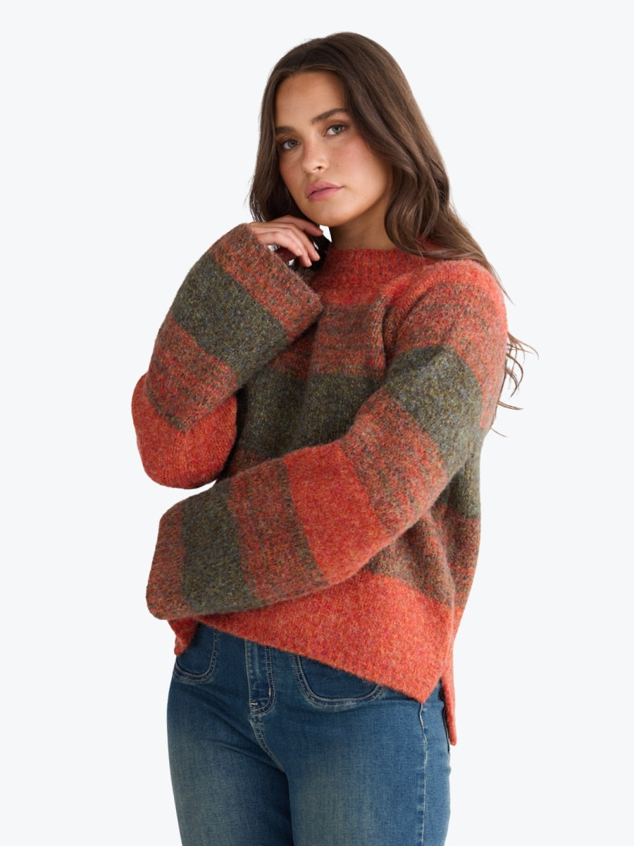 Talisman Vesper Knit | Orange/Green