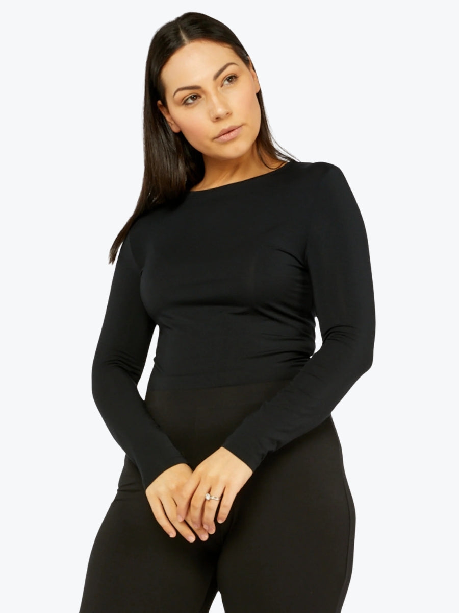 Tani High Neck Long Sleeve Top 79276