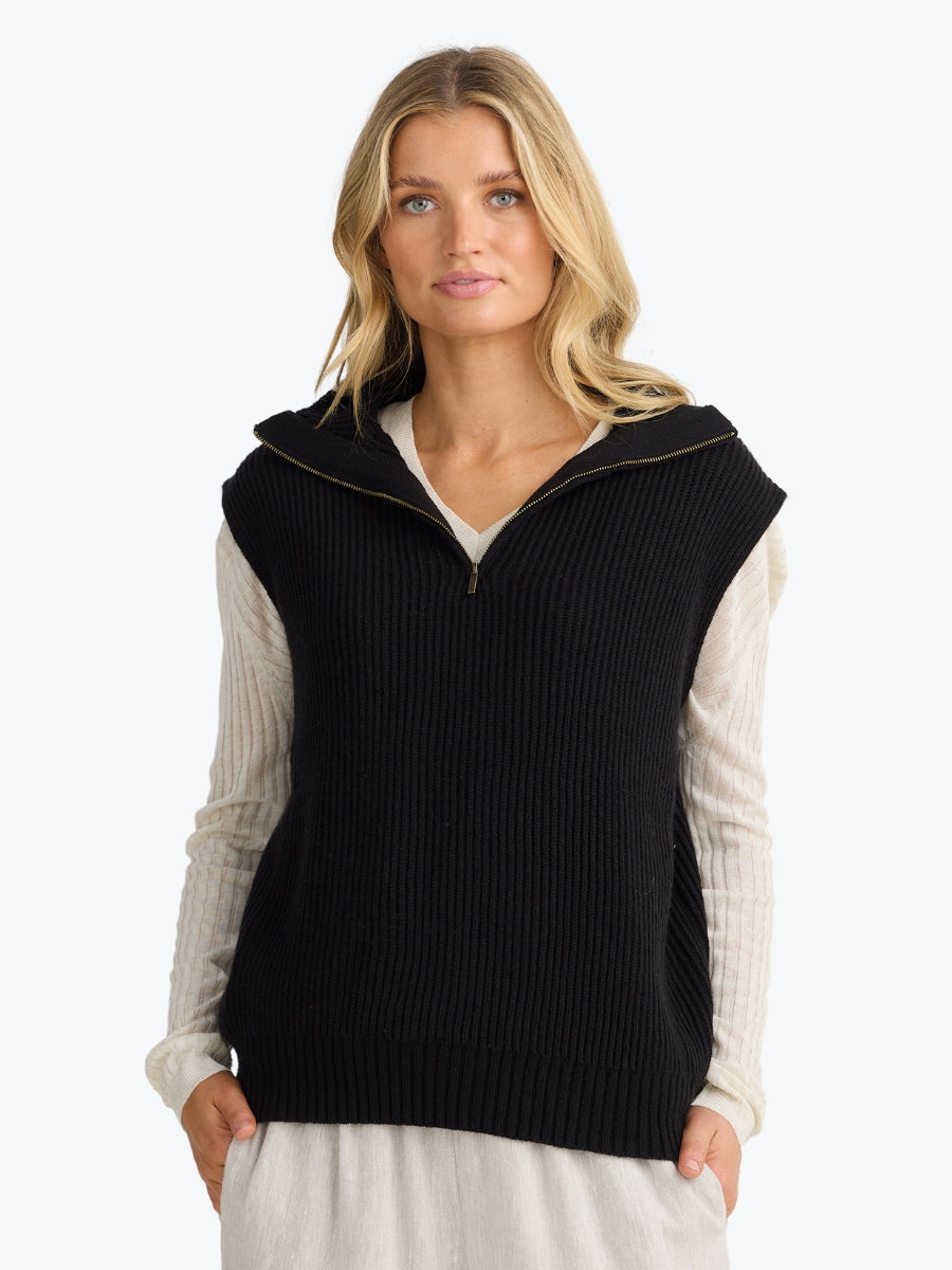The Shanty Corporation Arlo Vest in Black