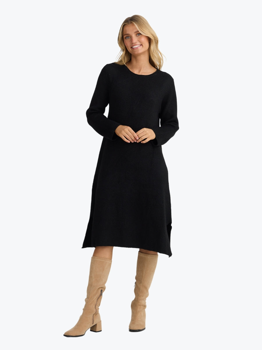 The Shanty Corporation Camila Knit Dress in Black