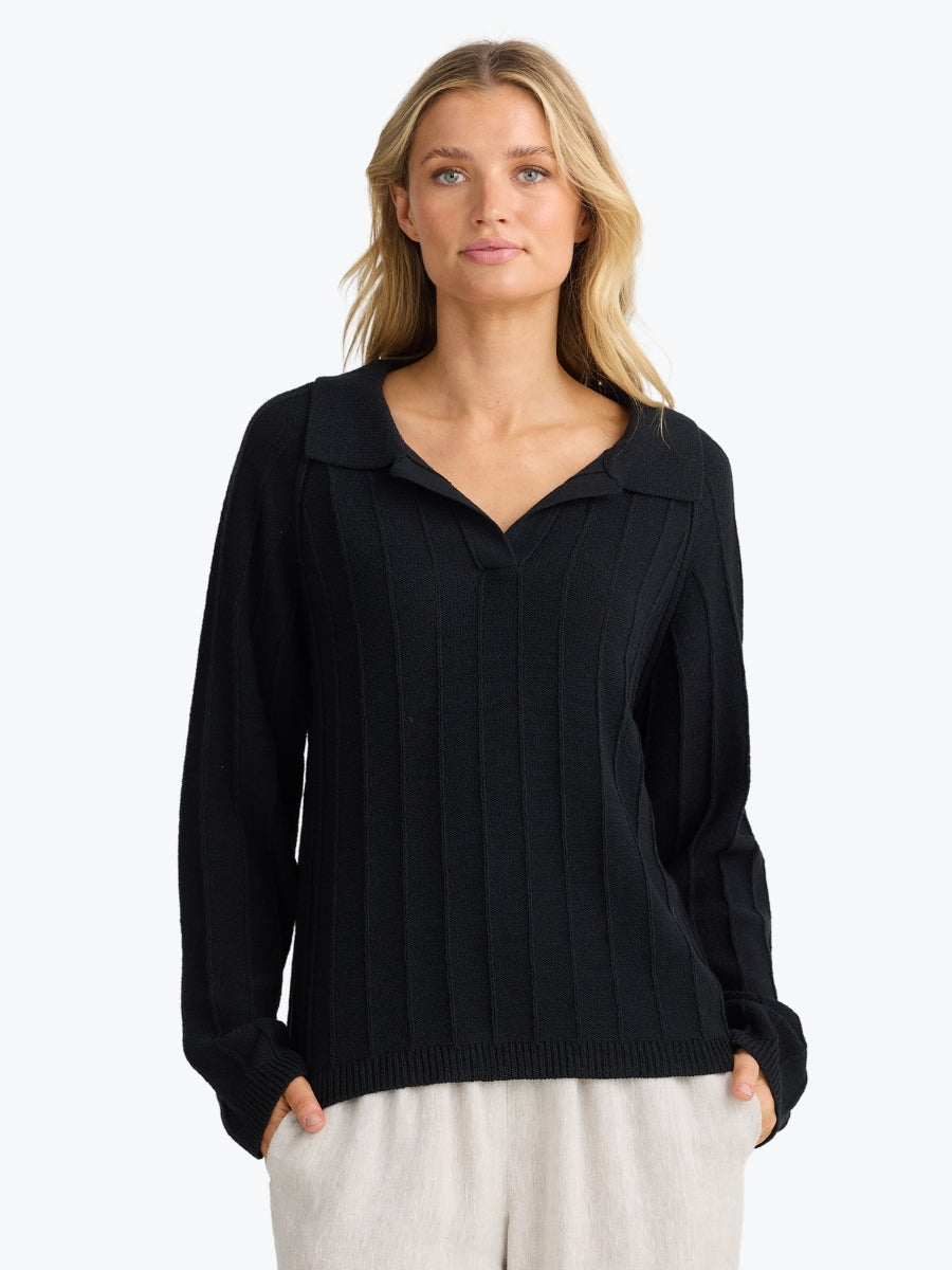 The Shanty Corporation Emmi Knit in Black