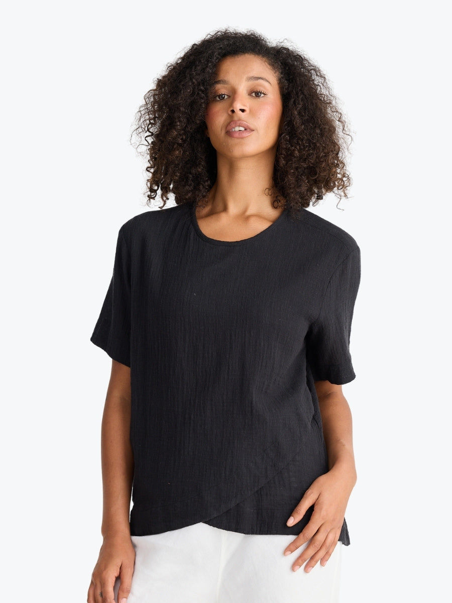 The Shanty Jada Top in Black