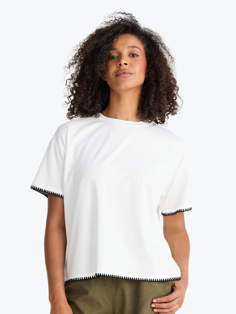 The Shanty Sicily Tee in White