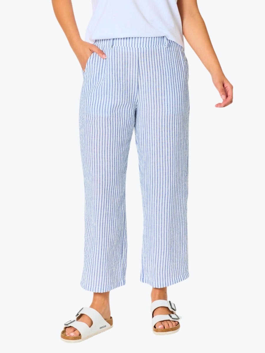 Threadz Amalfi Stripe Pant | Azure White