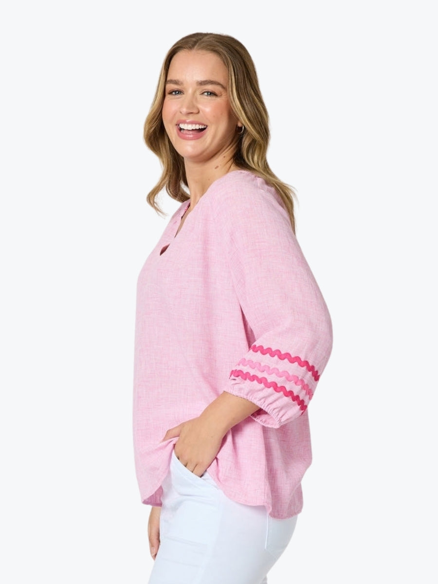 Threadz Canopy Ric Rac Top | Lipstick