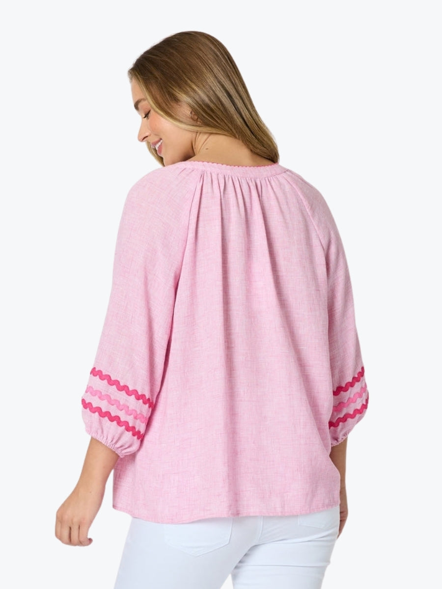 Threadz Canopy Ric Rac Top | Lipstick