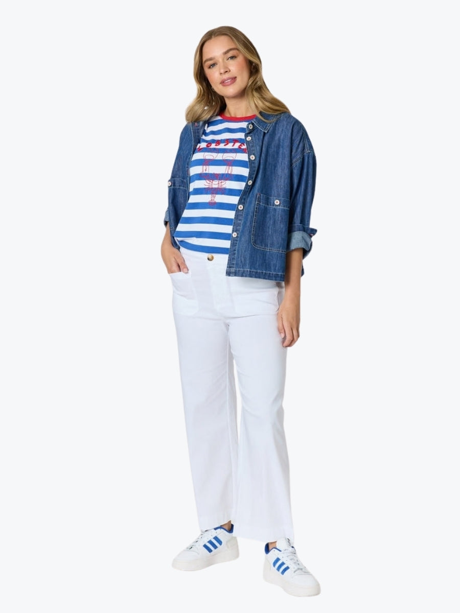 Threadz Coast Crop Denim Jacket | Denim