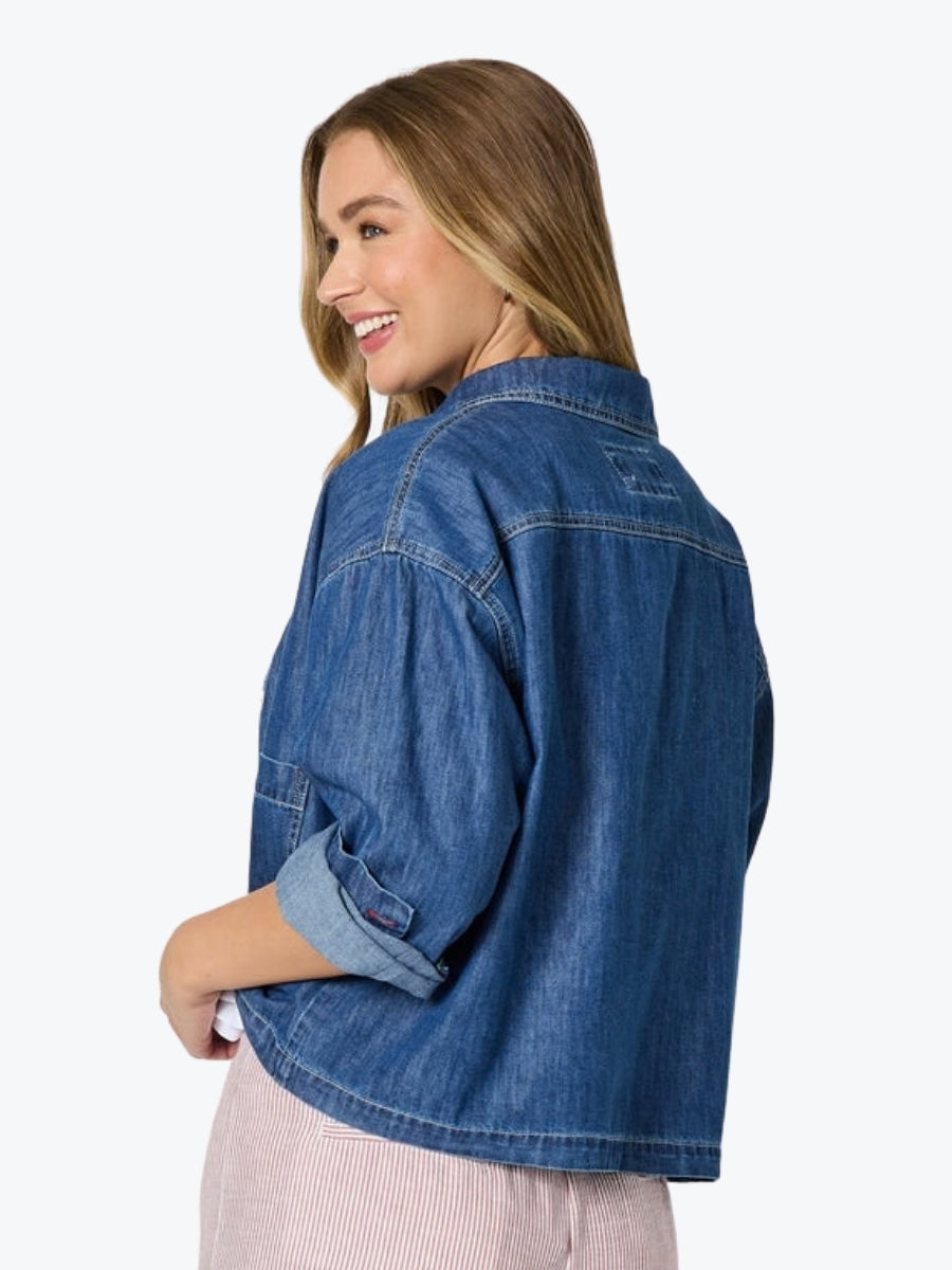 Threadz Coast Crop Denim Jacket | Denim