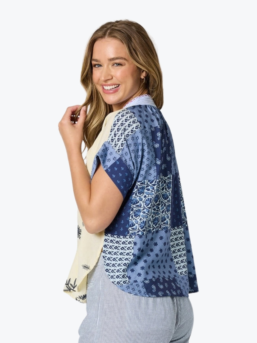 Threadz Costa Mesa Print Shirt | Navy Multi