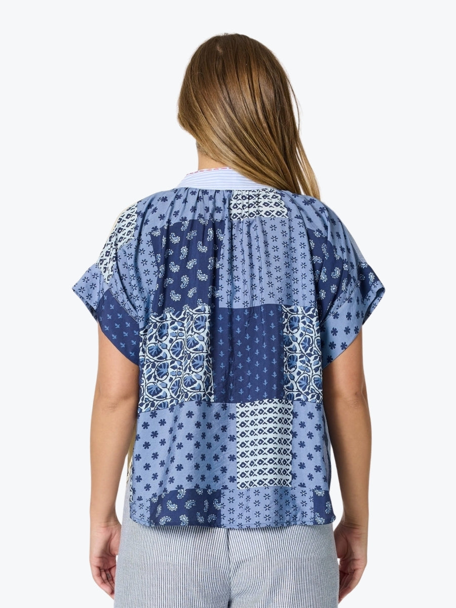 Threadz Costa Mesa Print Shirt | Navy Multi