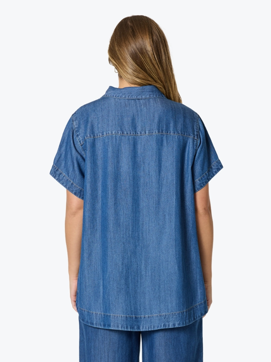 Threadz Dune Denim Top | Dark Denim