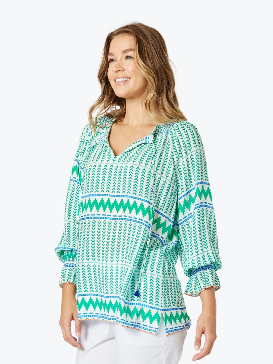 Threadz Geo Print Top 48268