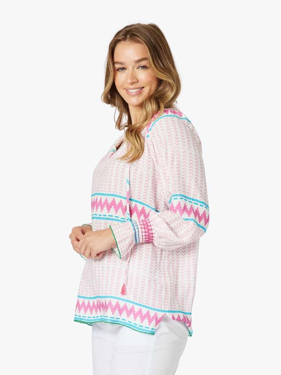 Threadz Geo Print Top 48268