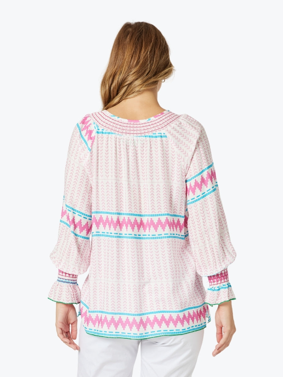 Threadz Geo Print Top 48268