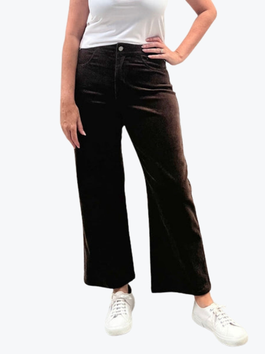 Threadz Lucy Stretch Cord Pant in Chocolate