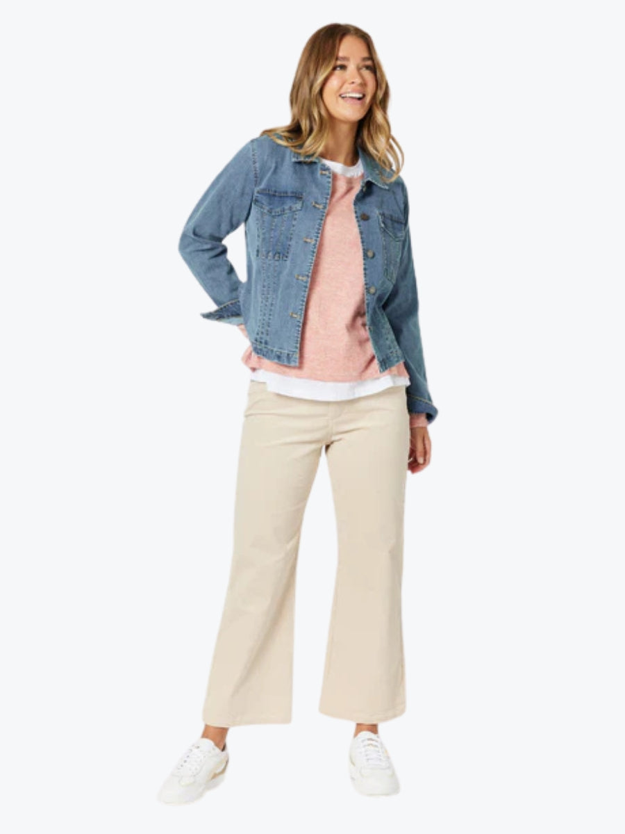 Threadz Lucy Stretch Pant in Natural