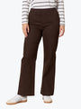 Threadz Maddy Pull On Wide Leg Jean 45296 | Chocolate