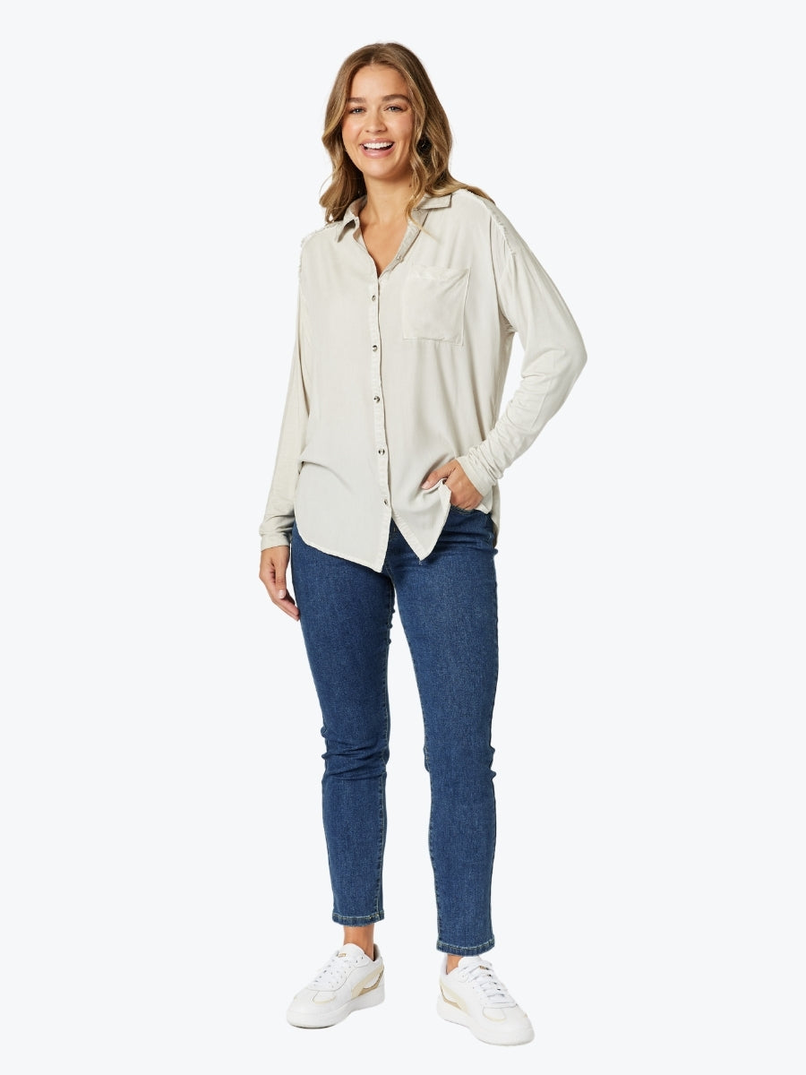 Threadz Paige Garment Washed Shirt 46672