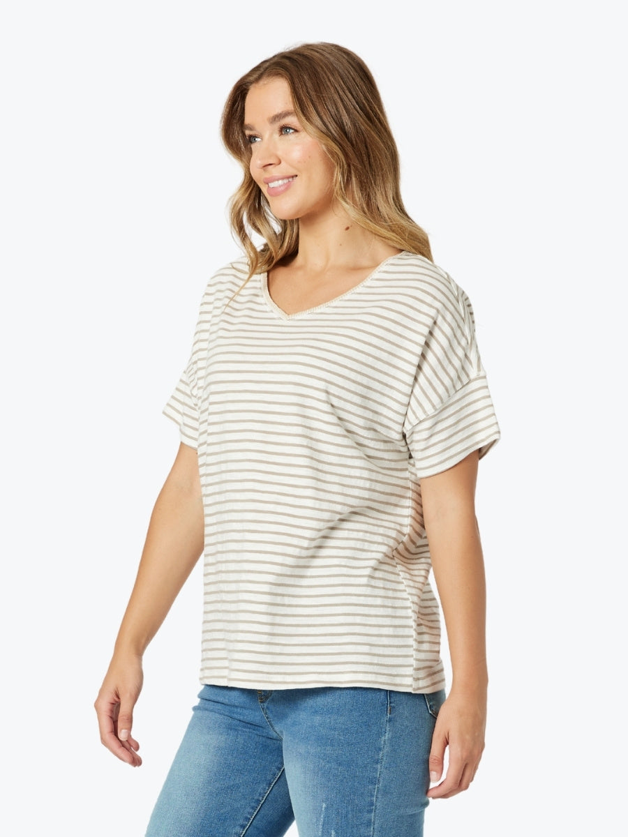 Threadz Tyla Stripe Tee 47873