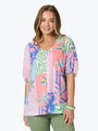 Threadz Urban Jungle Print Top | Musk Multi