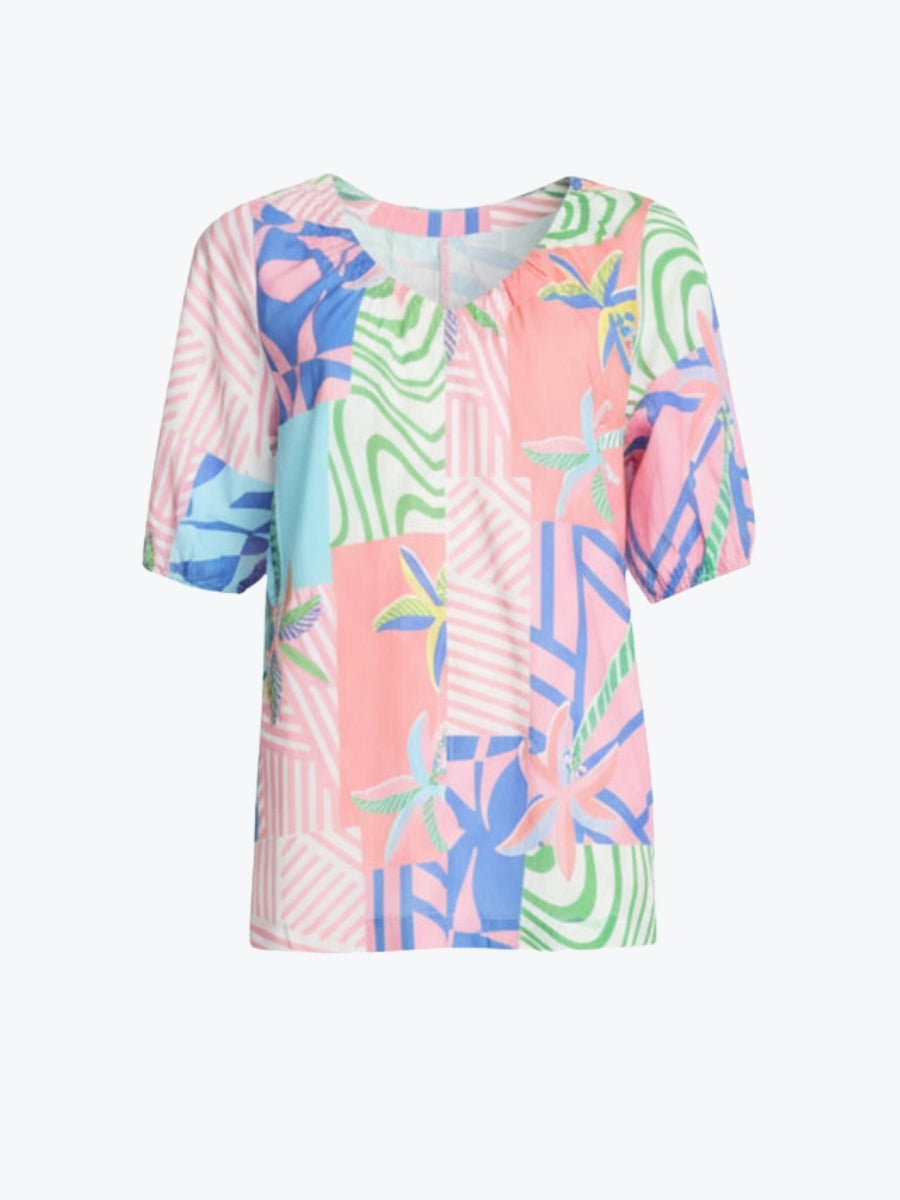 Threadz Urban Jungle Print Top | Musk Multi