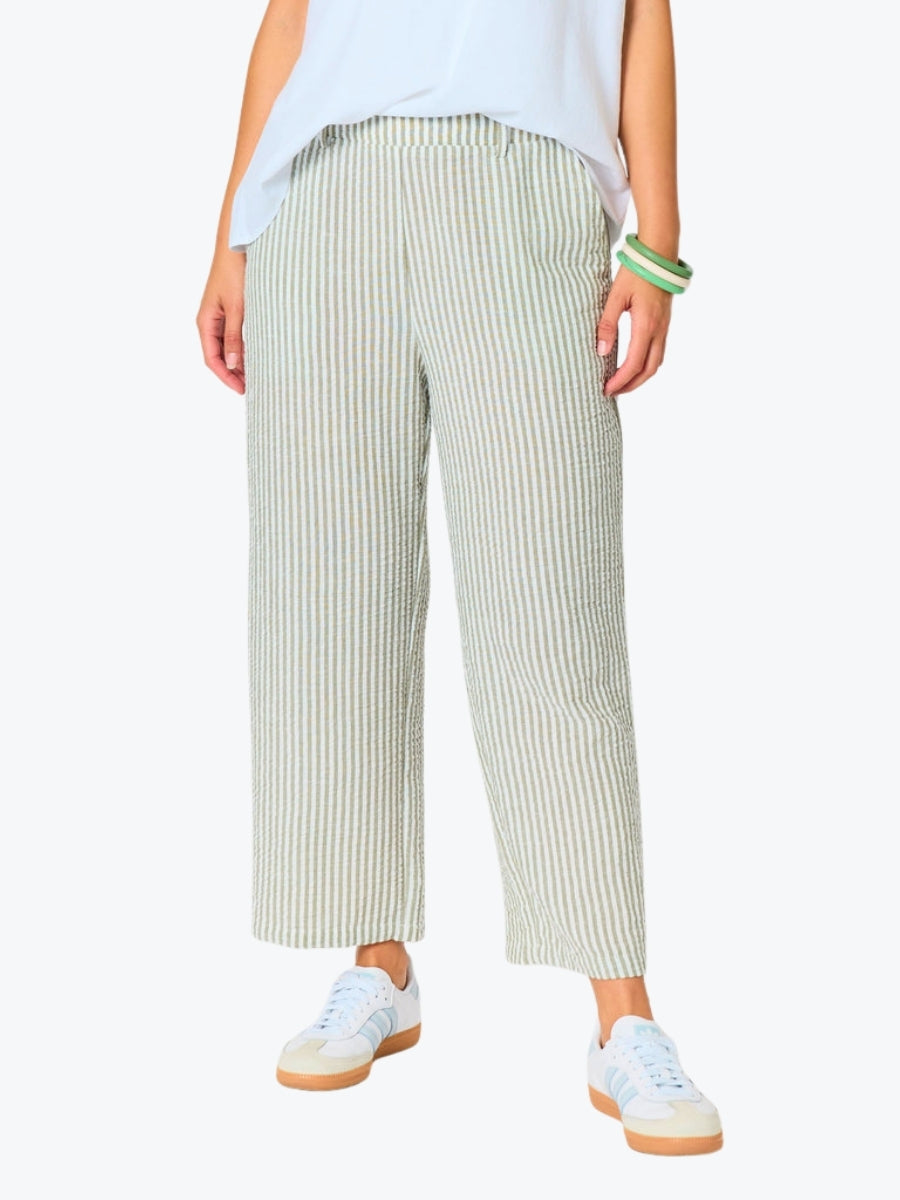 Threadz Urban Stripe Pant | Olive White