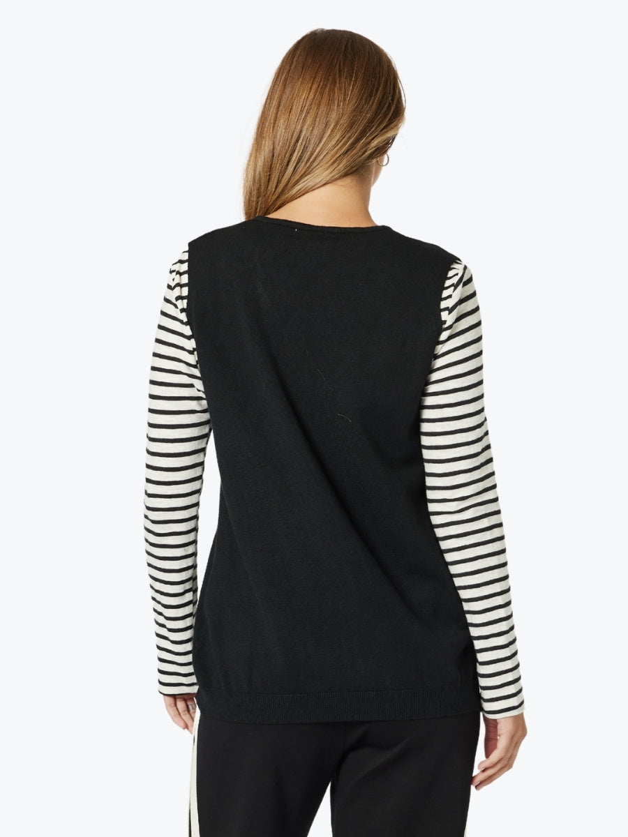 Threadz Vicky Side Split Knit Vest 44373