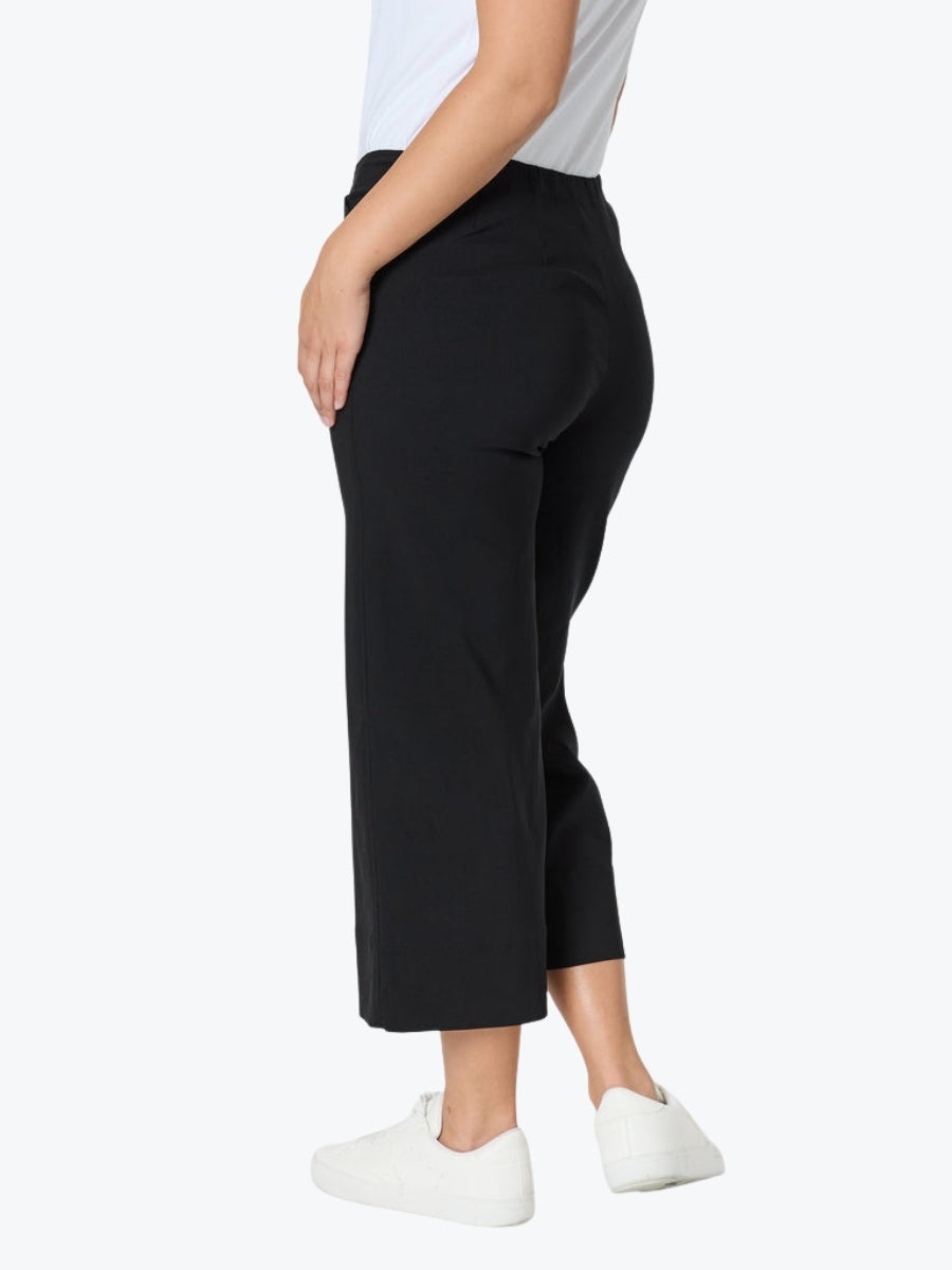 Threadz Zara Wide Leg Pant | Black