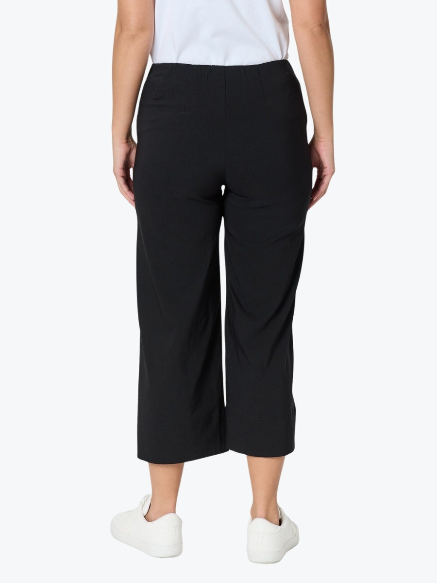 Threadz Zara Wide Leg Pant | Black