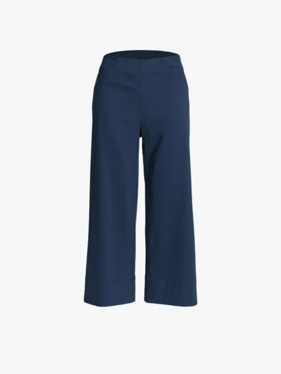 Threadz Zara Wide Leg Pant | Navy