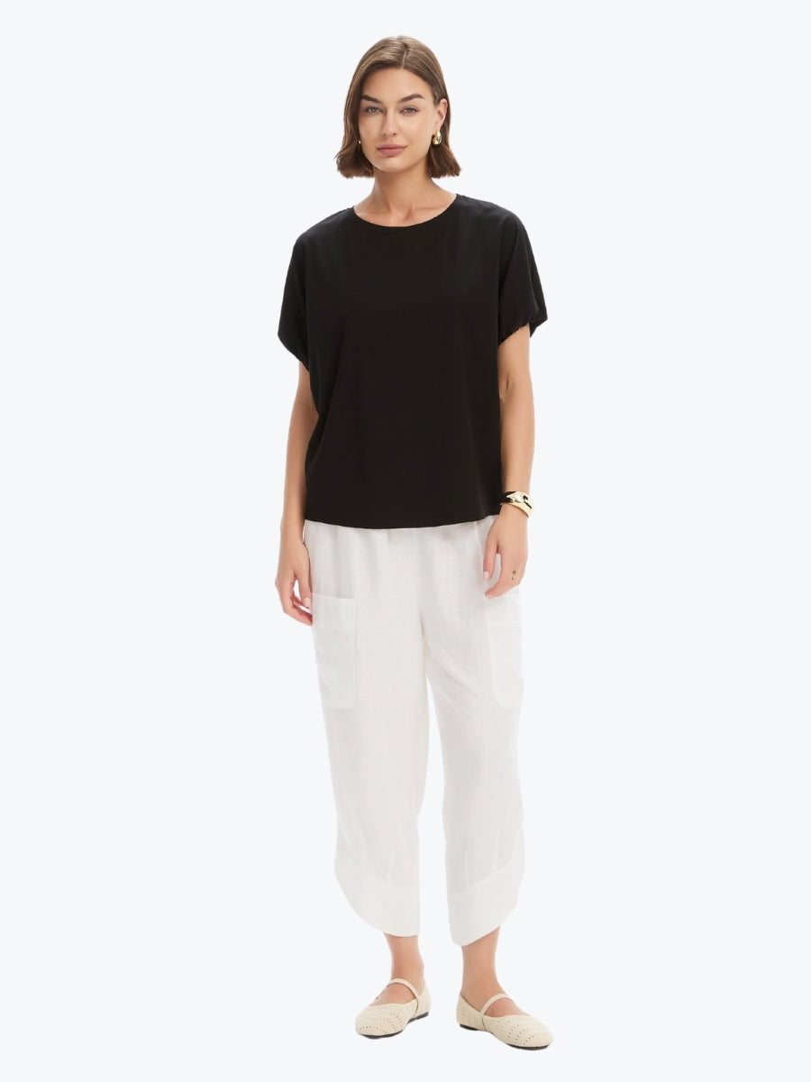 Tirelli Bubble Sleeve Tee | Black
