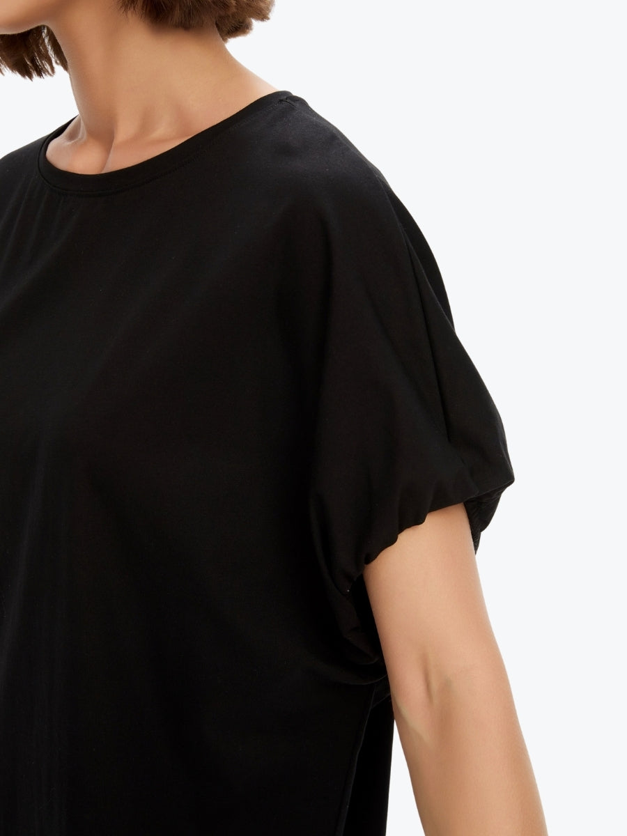 Tirelli Bubble Sleeve Tee | Black