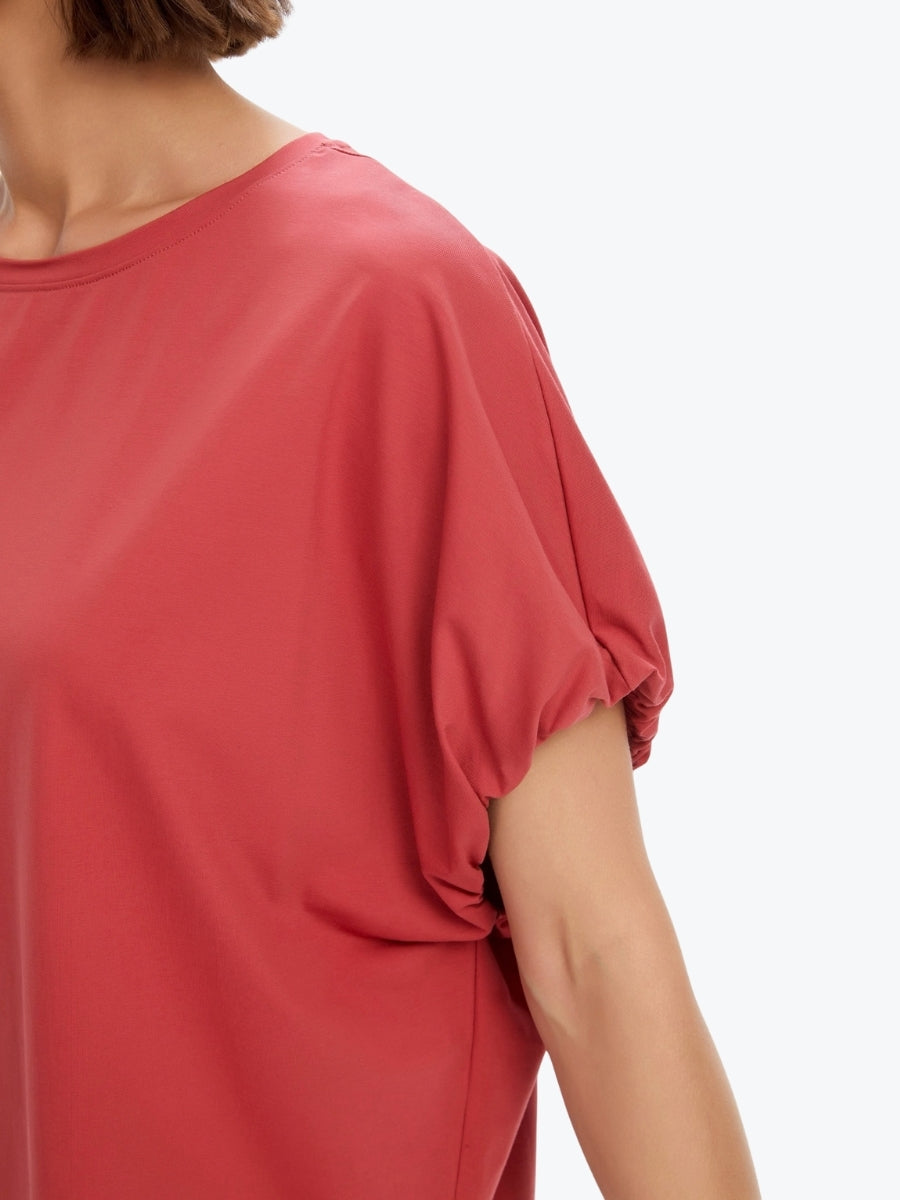 Tirelli Bubble Sleeve Tee | Dusty Red
