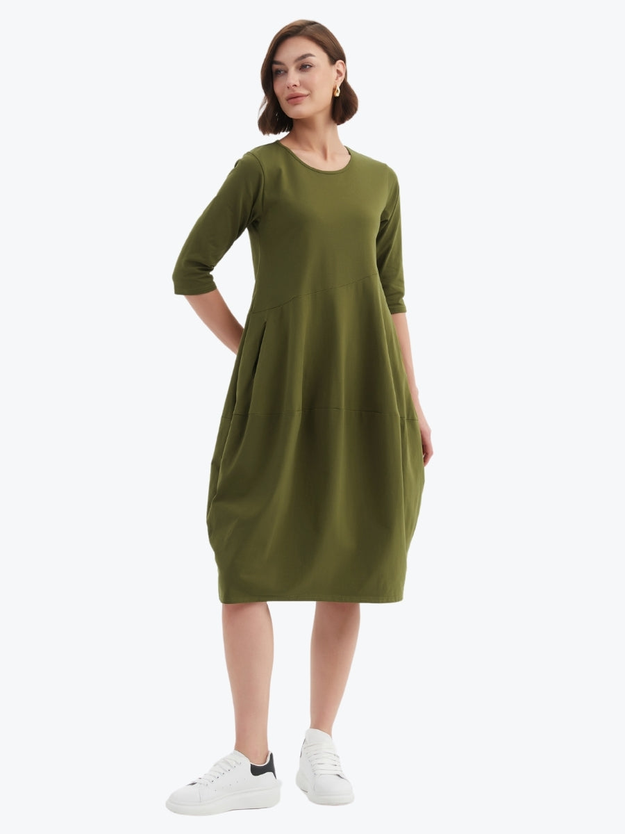 Tirelli Diagonal Seam Winter Dress