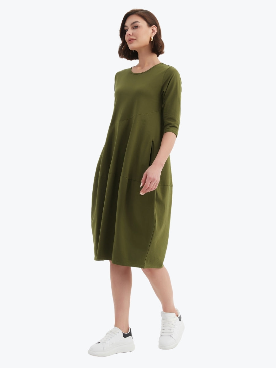 Tirelli Diagonal Seam Winter Dress