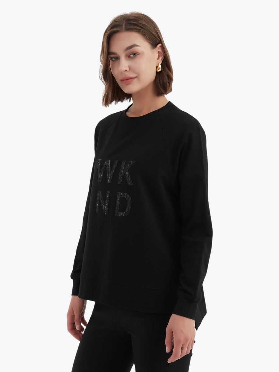 Tirelli Embossed Metallic WKND Sweat