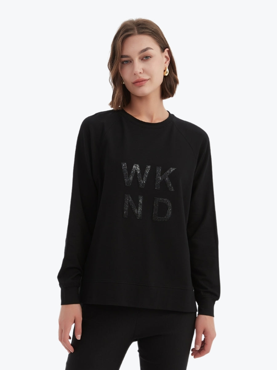 Tirelli Embossed Metallic WKND Sweat