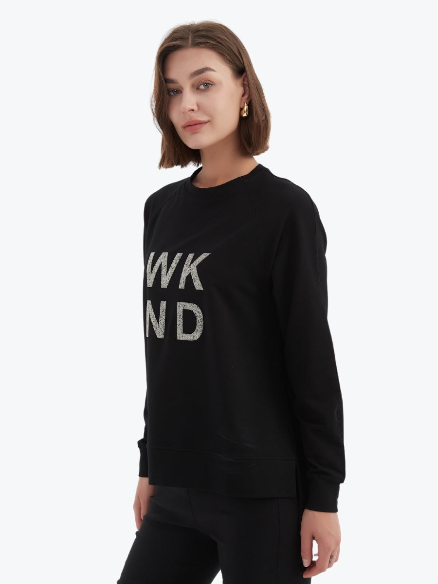 Tirelli Embossed Metallic WKND Sweat