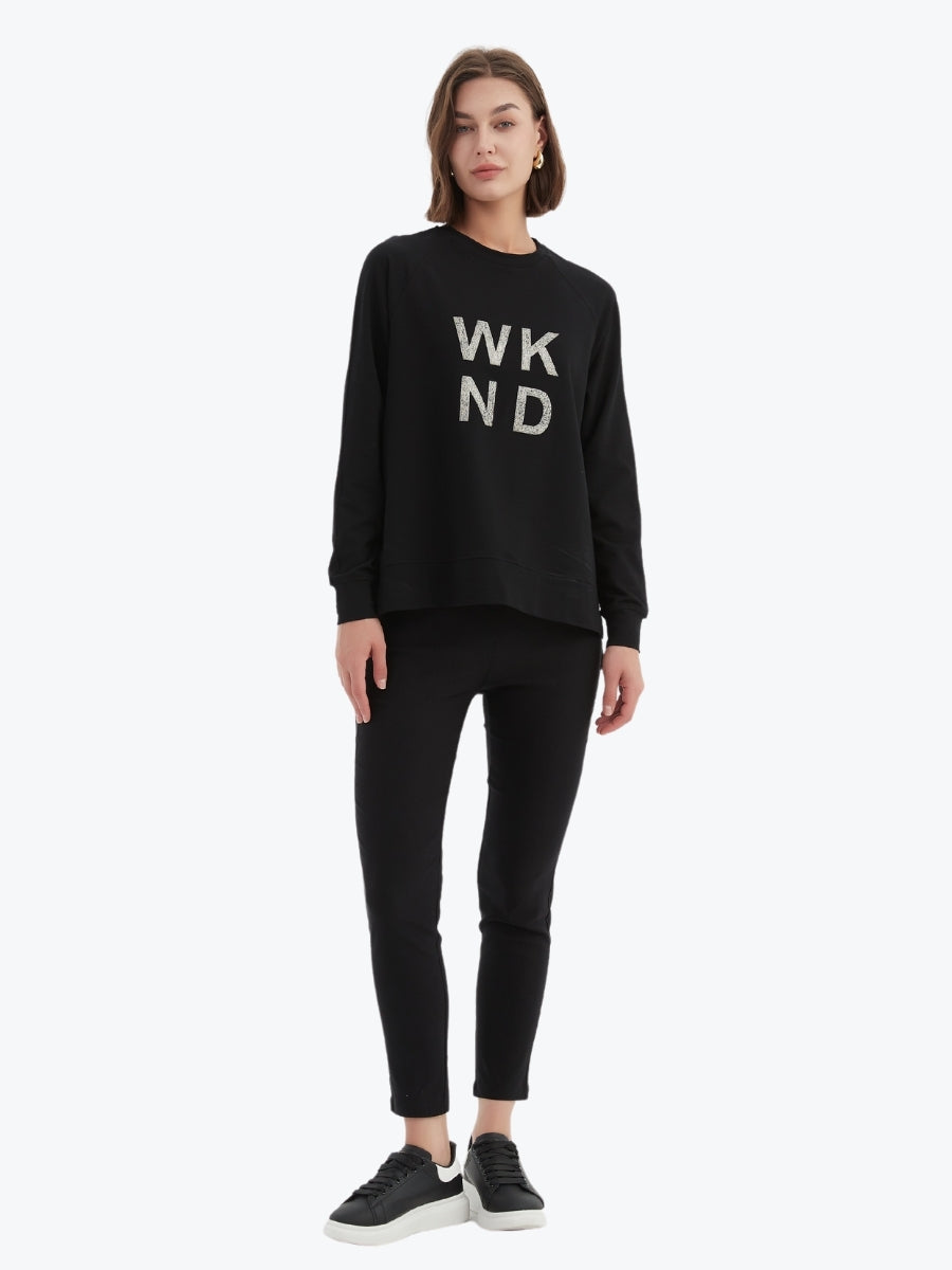 Tirelli Embossed Metallic WKND Sweat