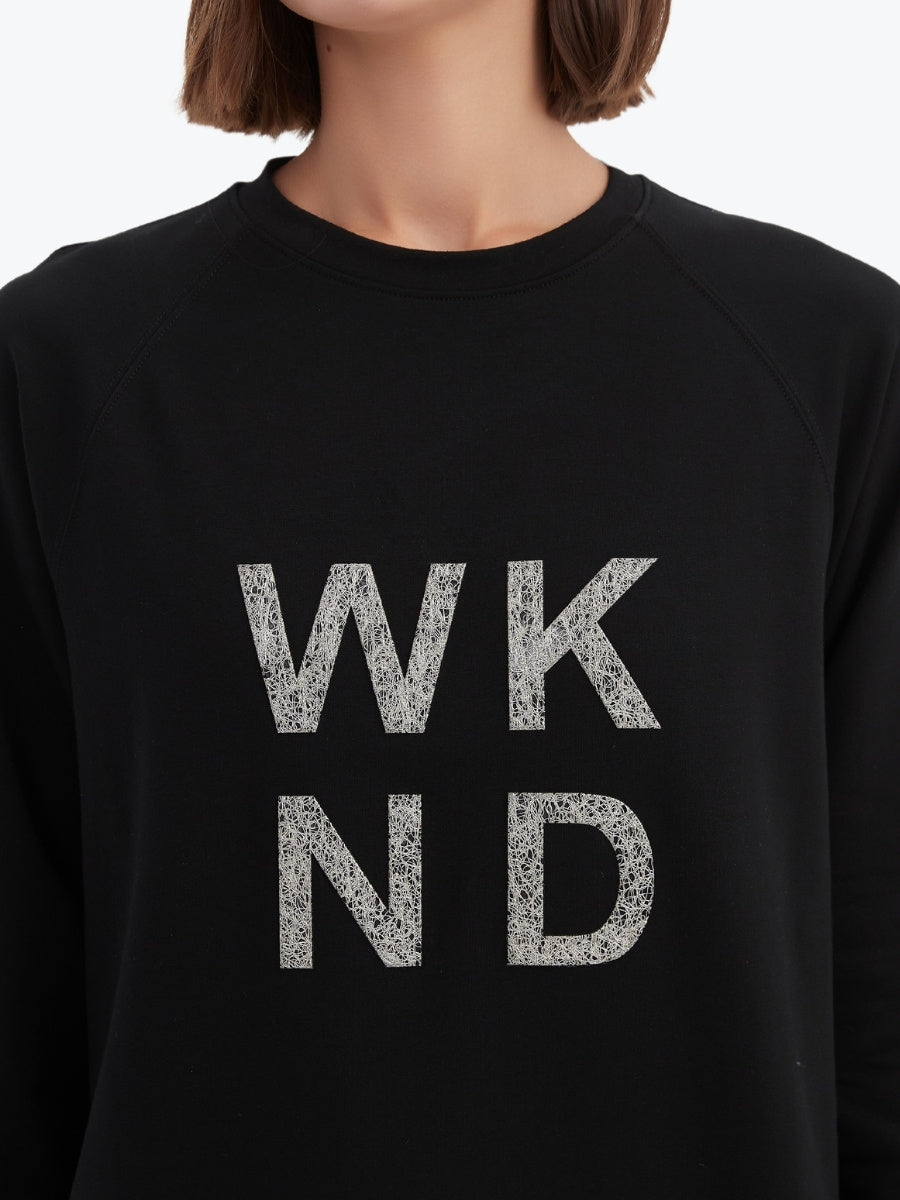 Tirelli Embossed Metallic WKND Sweat