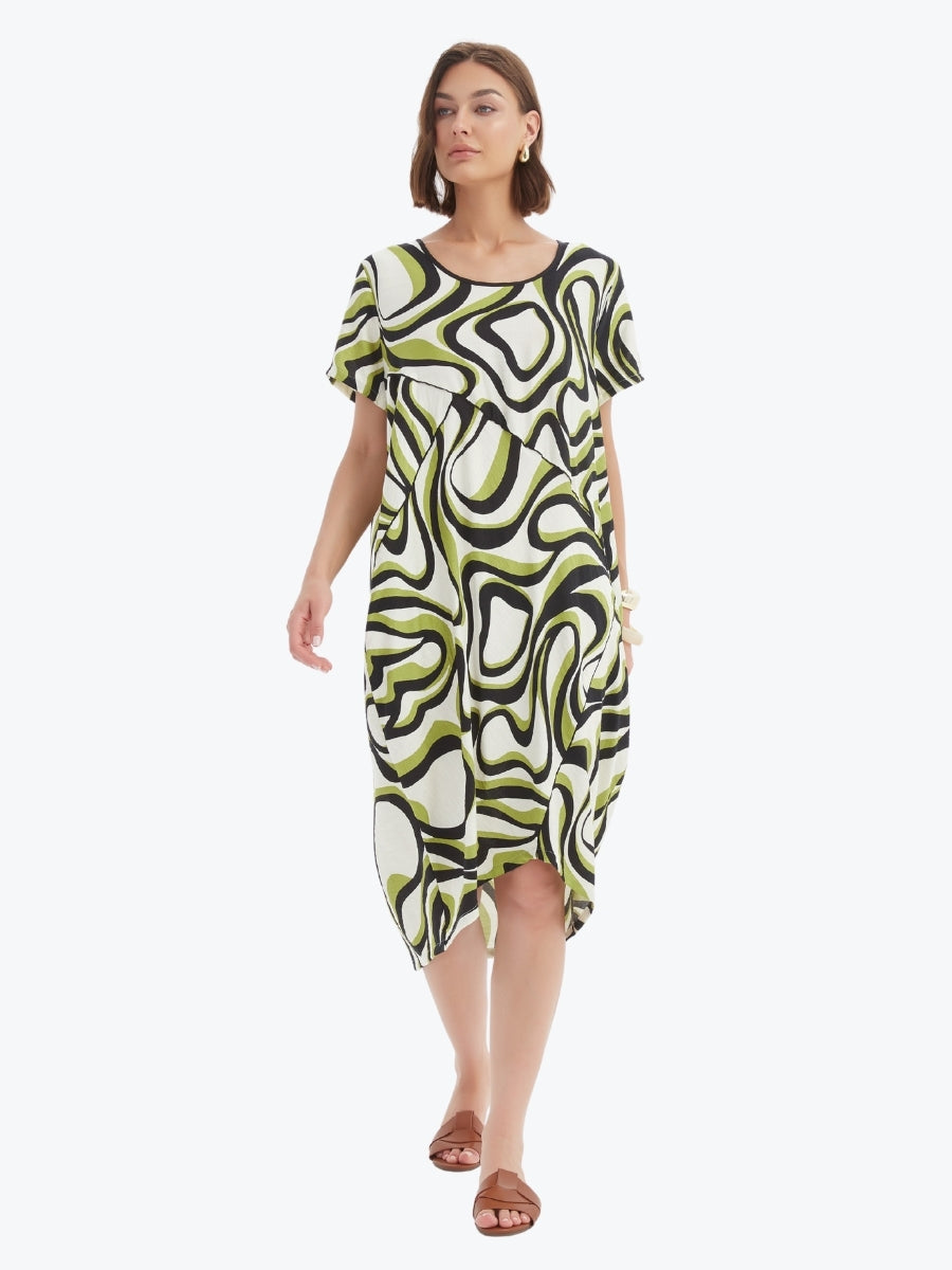 Tirelli Panel Print Dress