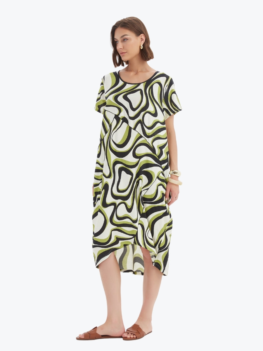 Tirelli Panel Print Dress