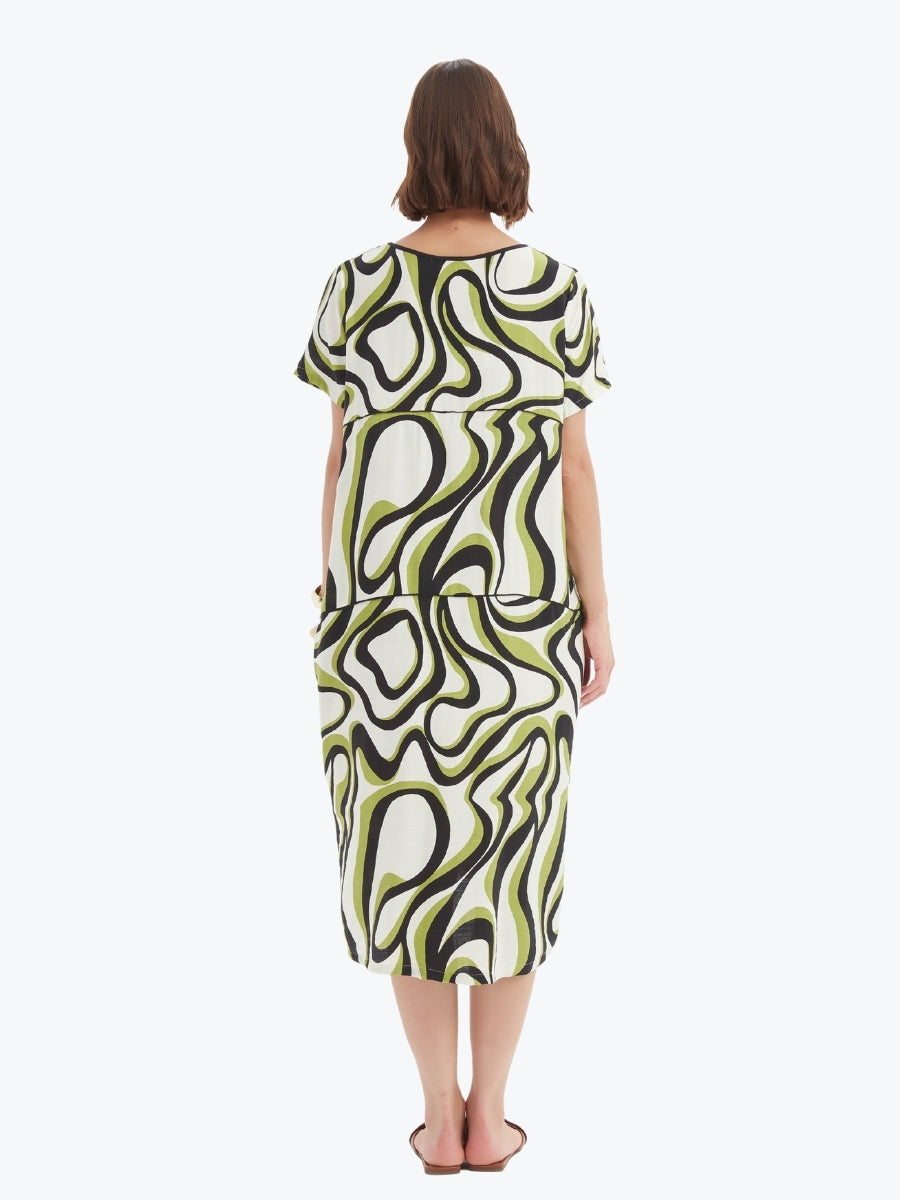 Tirelli Panel Print Dress
