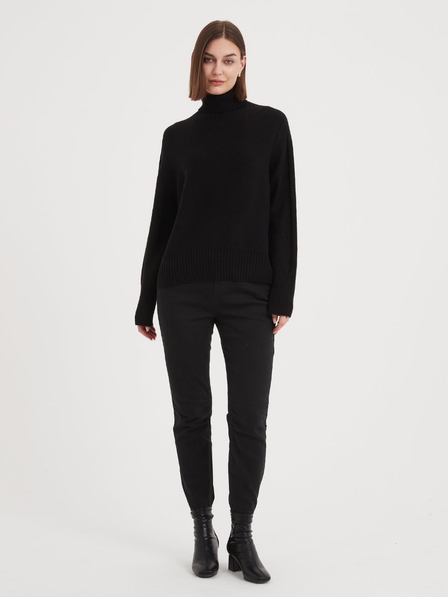 Tirelli Roll Neck Boxy Knit