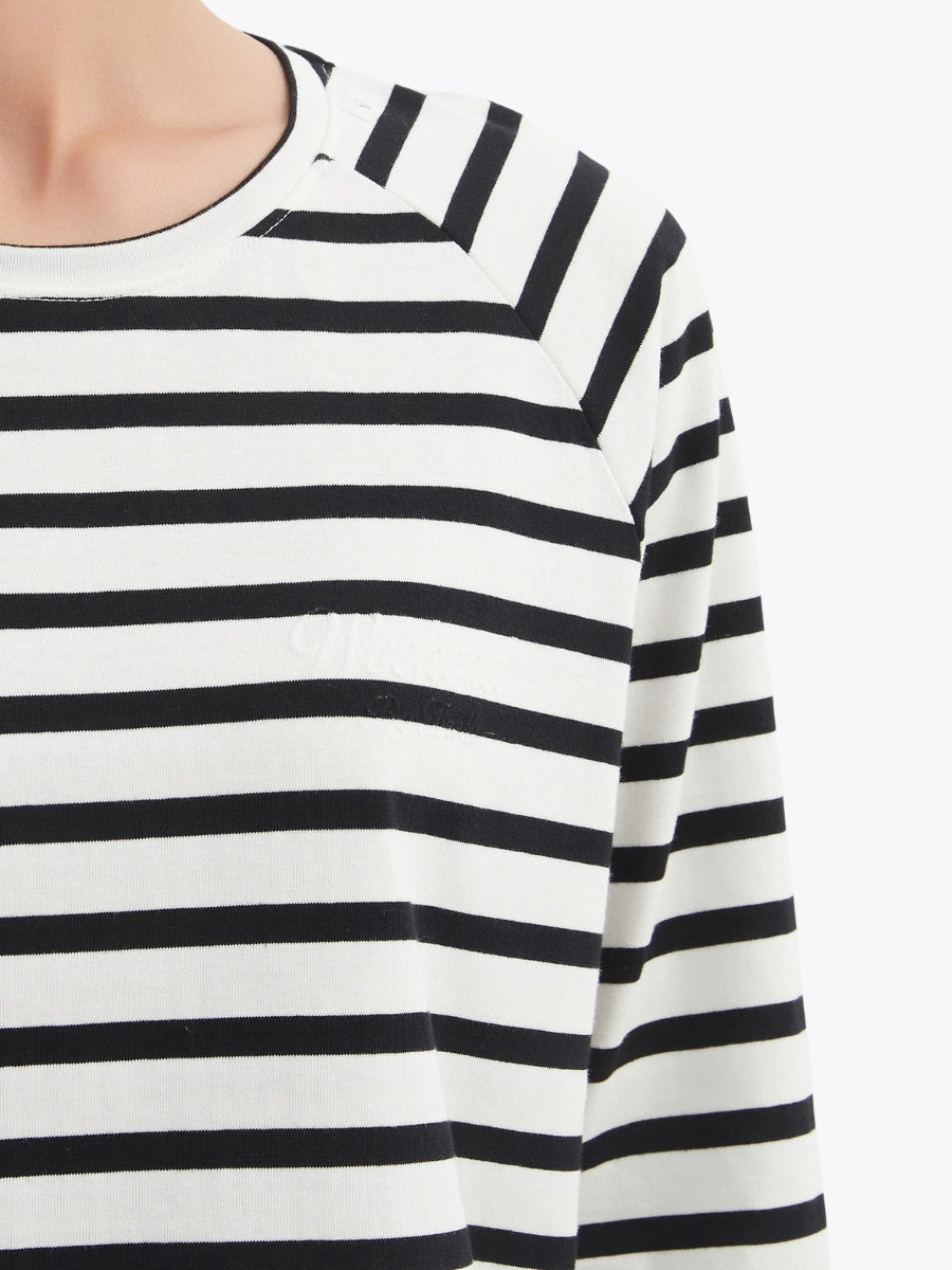 Tirelli Stripe Long Sleeve Weekend Tshirt