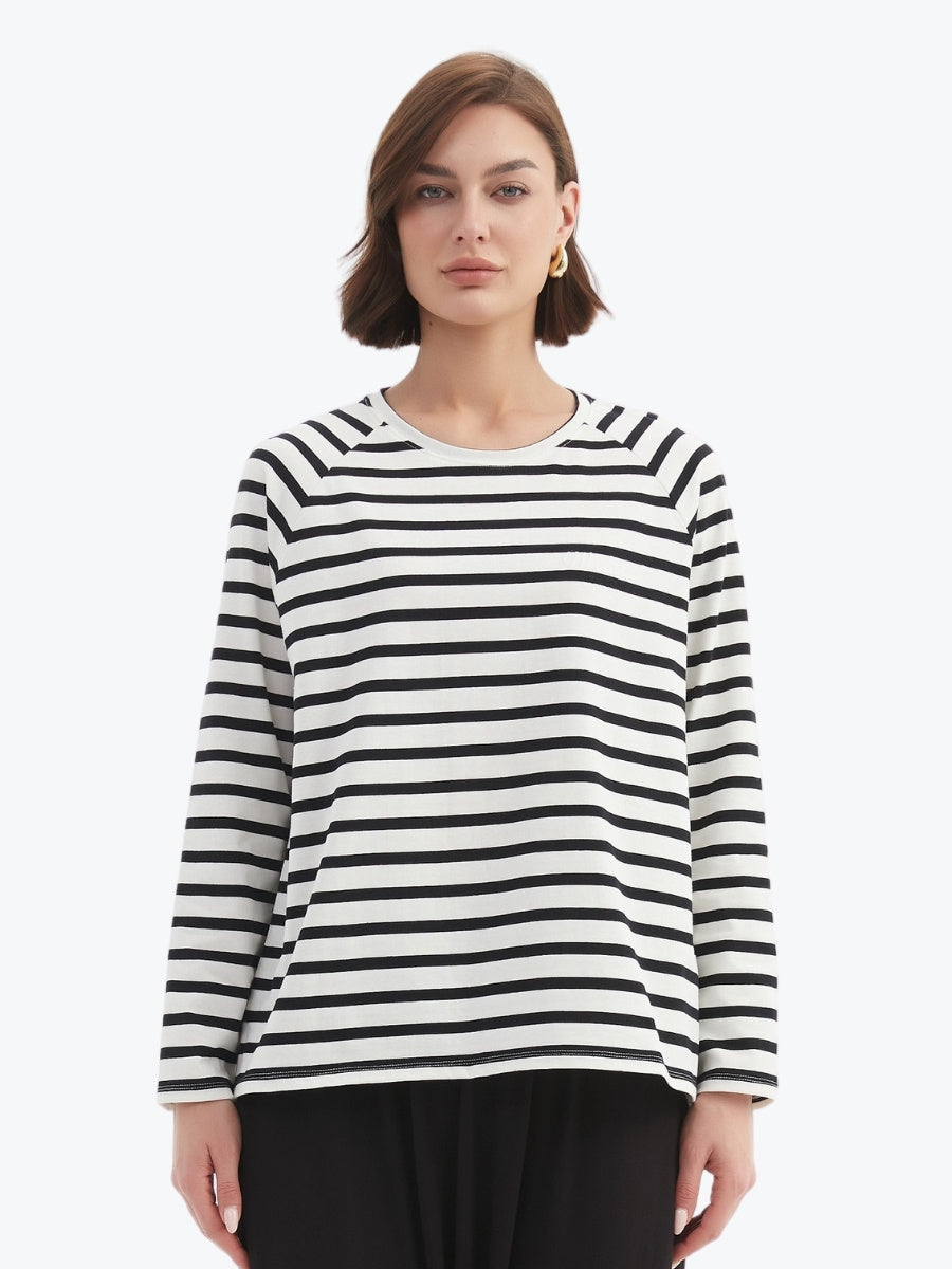 Tirelli Stripe Long Sleeve Weekend Tshirt