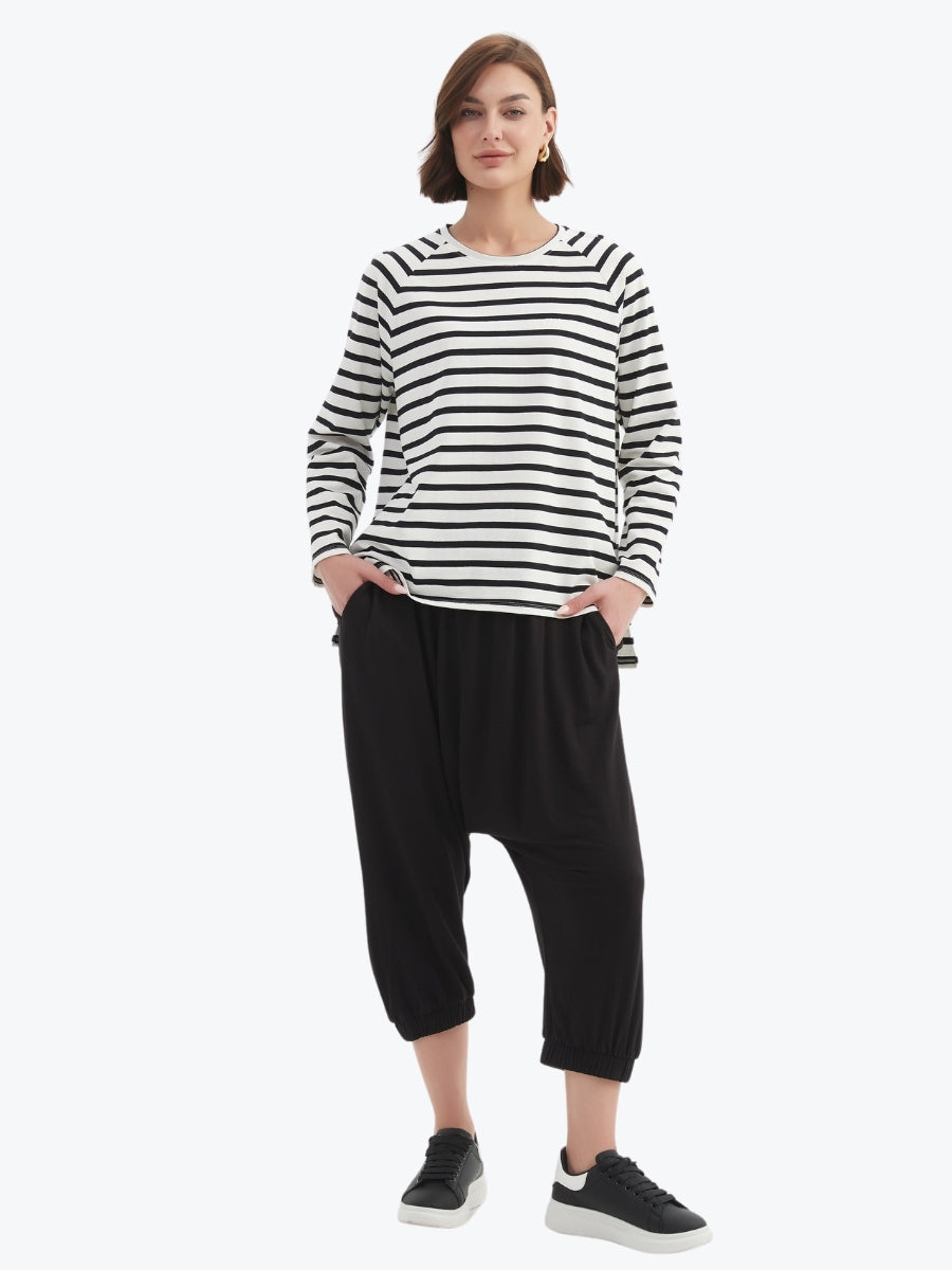 Tirelli Stripe Long Sleeve Weekend Tshirt