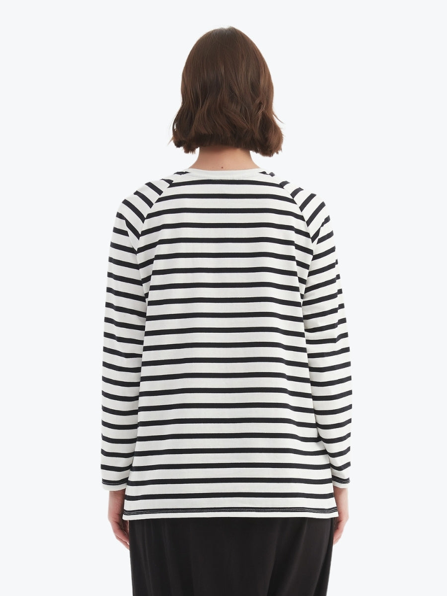 Tirelli Stripe Long Sleeve Weekend Tshirt