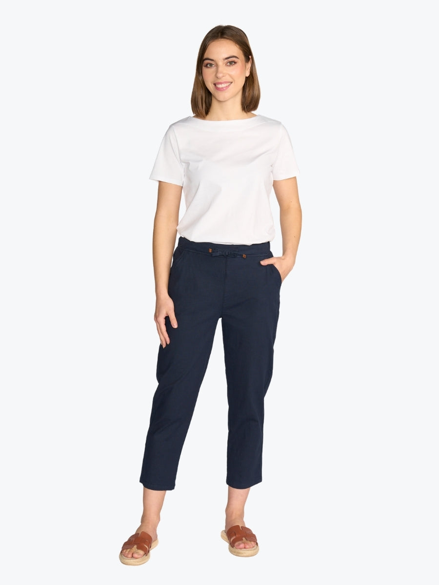 Vassalli 7/8 Slim Leg Pant in Ink